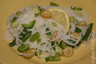 салат из рисовой лапши