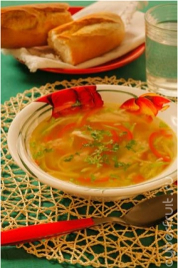 Овощной суп с рисом