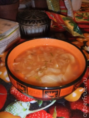 Острый суп с томатной пастой